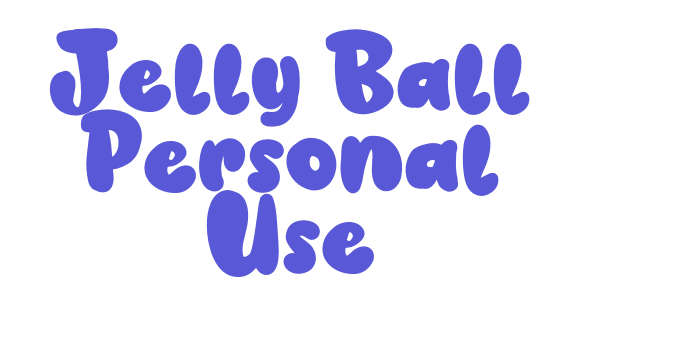 Jelly Ball Personal Use Font Download