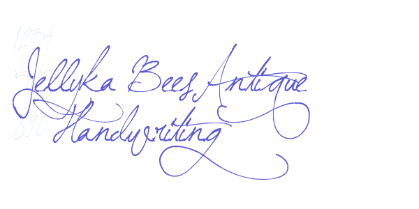 Jellyka BeesAntique Handwriting font free