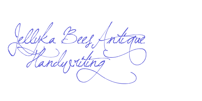 Jellyka BeesAntique Handwriting Font Download