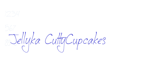 Jellyka CuttyCupcakes font download