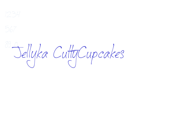 Jellyka CuttyCupcakes font download