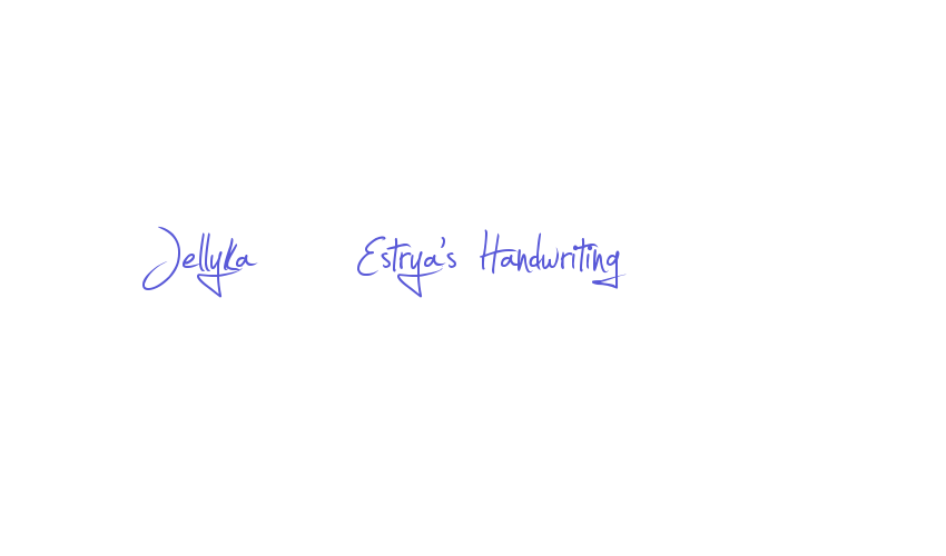 Jellyka – Estrya’s Handwriting Font Download