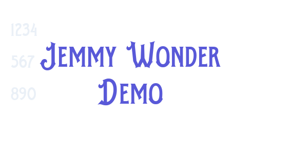 Jemmy Wonder Demo font free