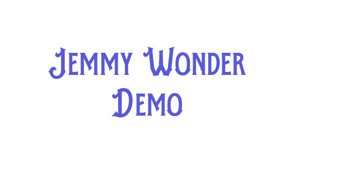 Jemmy Wonder Demo Font Download