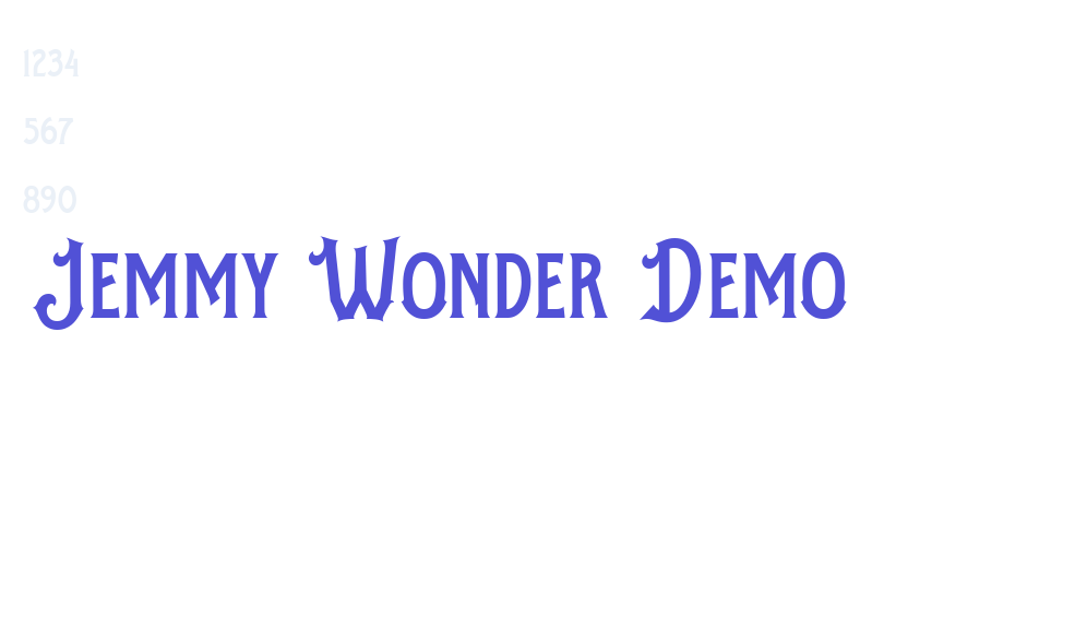 Jemmy Wonder Demo-font-download