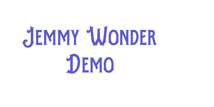 Jemmy Wonder Demo Font