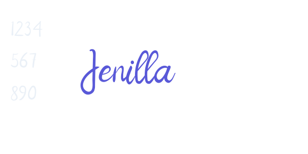 Jenilla font