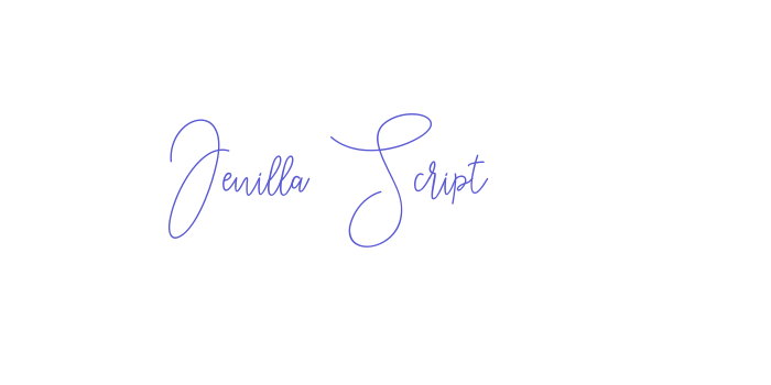 Jenilla Script Font