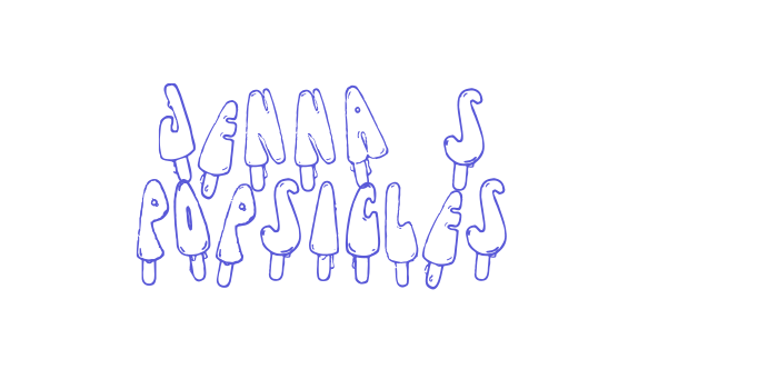 Jenna’s Popsicles Font Download