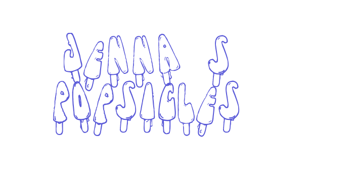 Jenna’s Popsicles Font