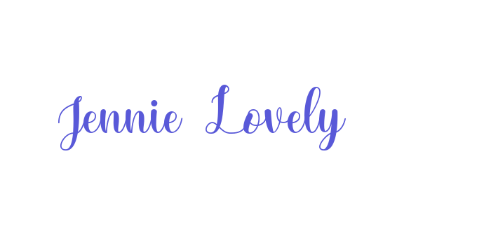 Jennie Lovely Font Download