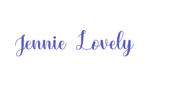 Jennie Lovely Font