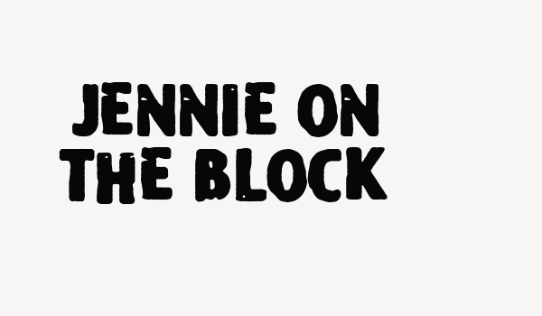 Jennie on the Block Font