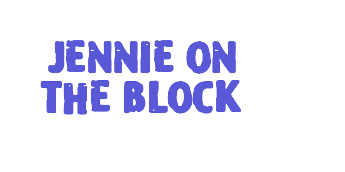 Jennie on the Block Font Download