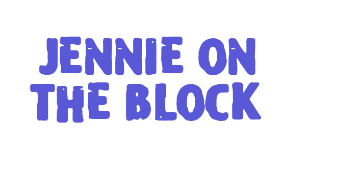 Jennie on the Block Font