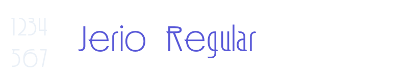 Jerio  Regular-related font
