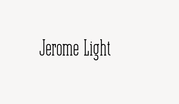 Jerome Light Font