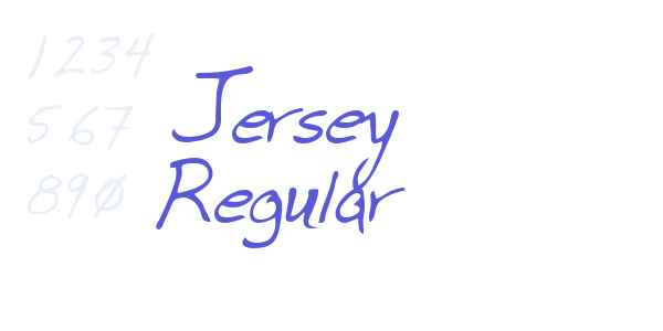 Jersey Regular font