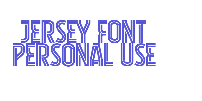 Jersey Font Personal Use Font Download