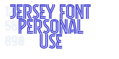 Jersey Font Personal Use-font-download