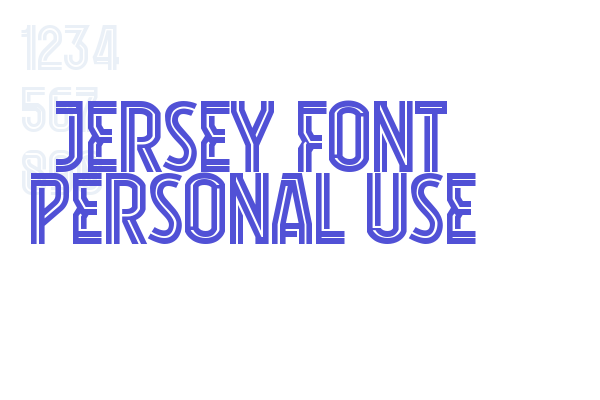 Jersey Font Personal Use