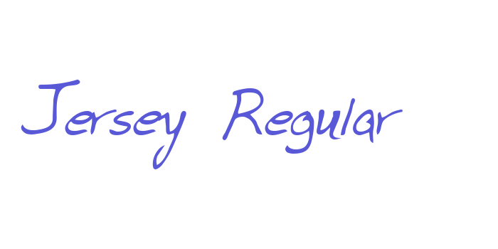 Jersey Regular Font Download