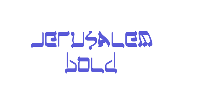 Jerusalem Bold Font Download