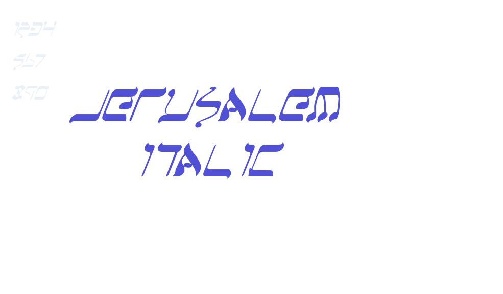 Jerusalem Italic-font-download