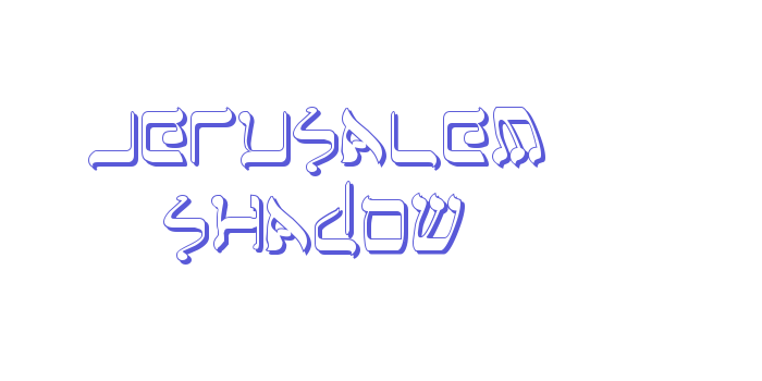 Jerusalem Shadow Font Download