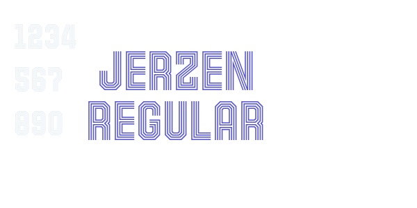 Jerzen Regular font free