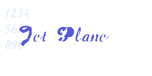 Jet Plane font free