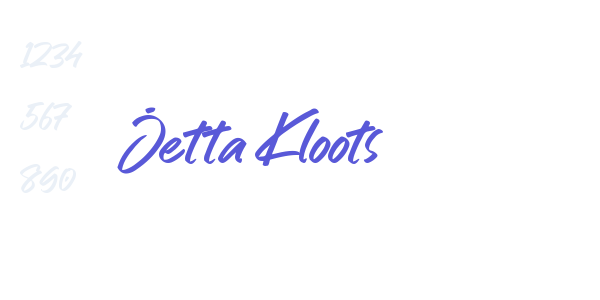 Jetta Kloots font free