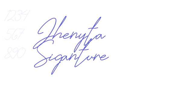 Jhenyta Siganture font free