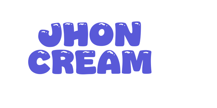 Jhon Cream Font