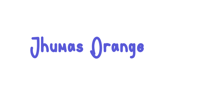 Jhumas Orange Font Download