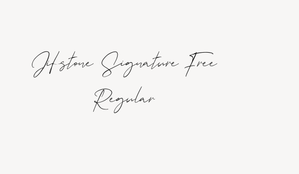 Jifstone Signature Free Regular Font