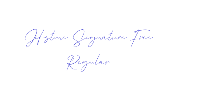 Jifstone Signature Free Regular Font Download