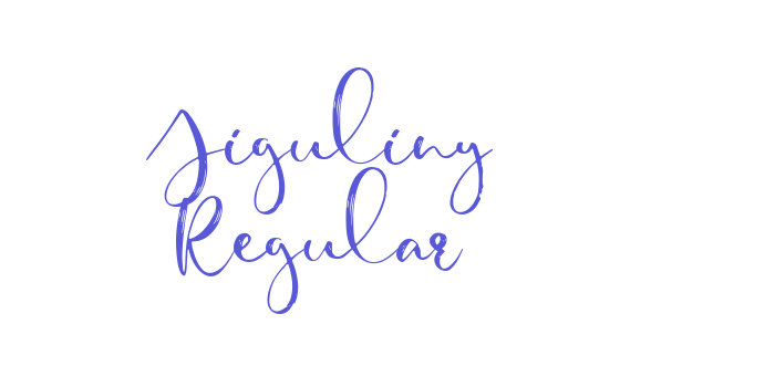 Jiguliny Regular Font