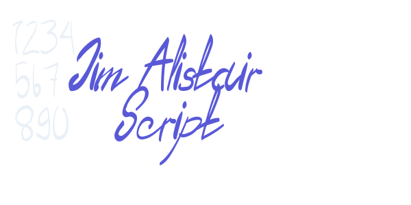 Jim Alistair Script font