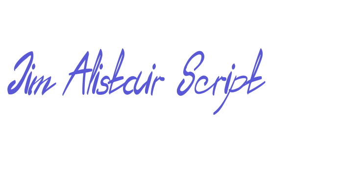 Jim Alistair Script Font Download