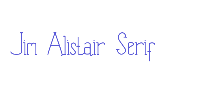 Jim Alistair Serif Font Download