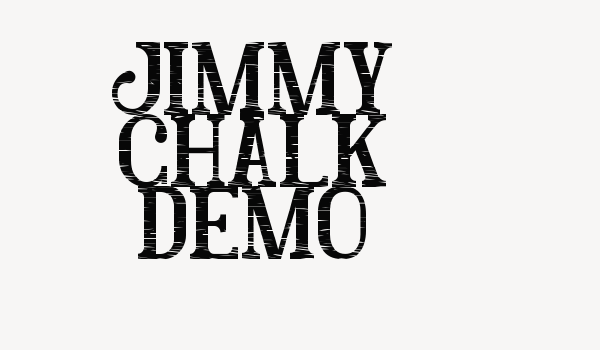 Jimmy Chalk Demo Font