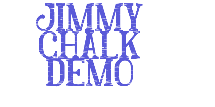 Jimmy Chalk Demo Font