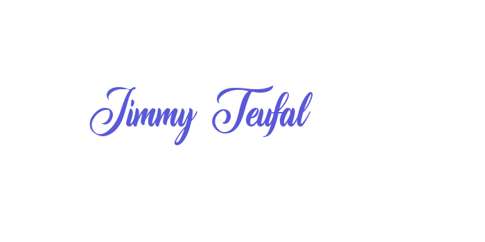 Jimmy Teufal Font Download