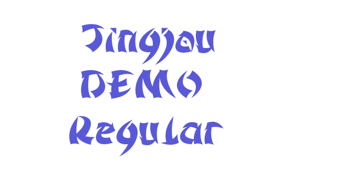 Jingjou DEMO Regular Font