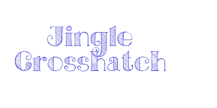 Jingle Crosshatch Font Download