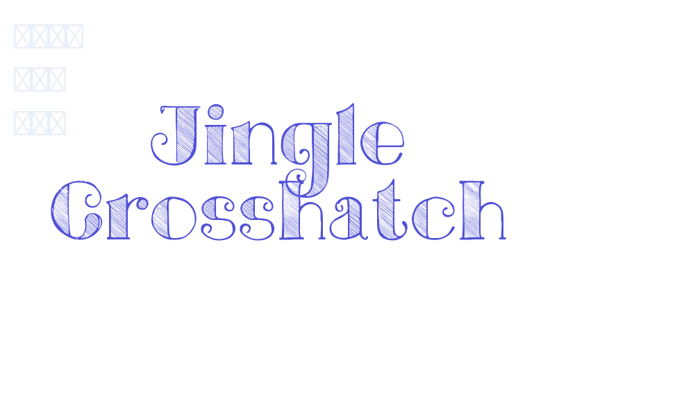 Jingle Crosshatch-font-download