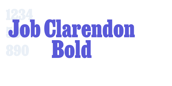 Job Clarendon Bold font free