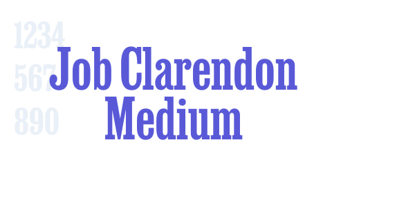 Job Clarendon Medium font free