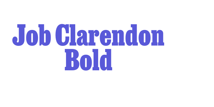 Job Clarendon Bold Font Download